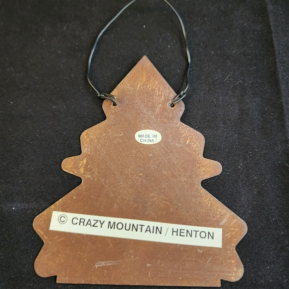 Set of 3 Rustic Country Metal Christmas Ornaments - Picture 9 of 11